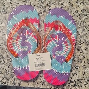NWT Girls Size 1/2 flip flop